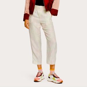 Scotch & Soda Space dye neon check cropped pants
